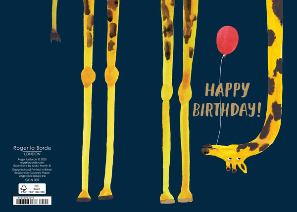 Grußkarte HAPPY BIRTHDAY - Whoopsy Daisy Giraffe