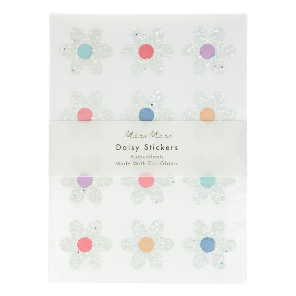 Daisy Glitter Stickers (8 Bögen) | Meri Meri