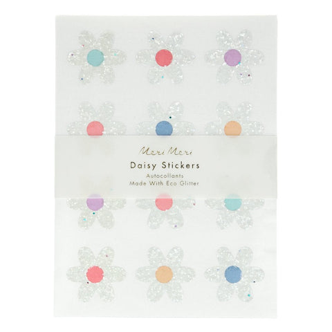 Daisy Glitter Stickers (8 Bögen) | Meri Meri