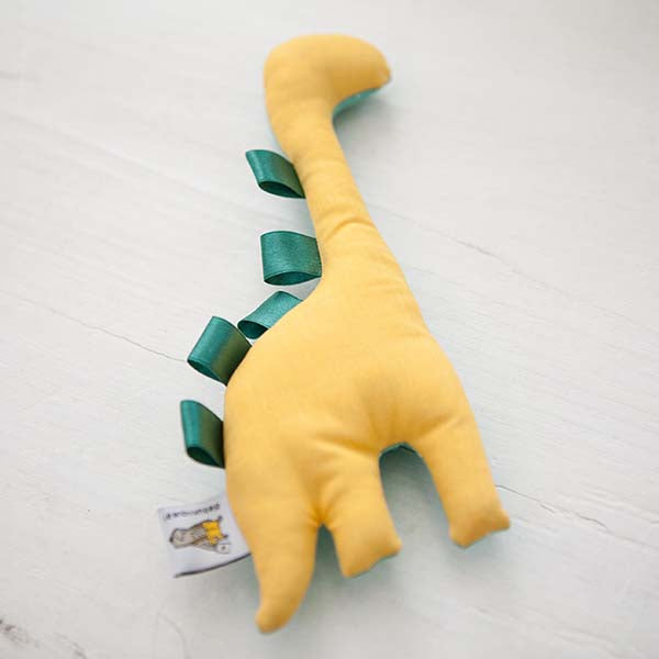 Dinosaurier Rassel mint & gelb