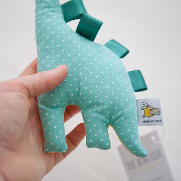 Dinosaurier Rassel mint & gelb