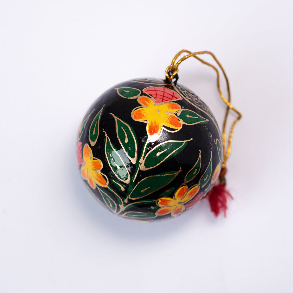 Handbemalte Christbaumkugel "Folklore" maxi