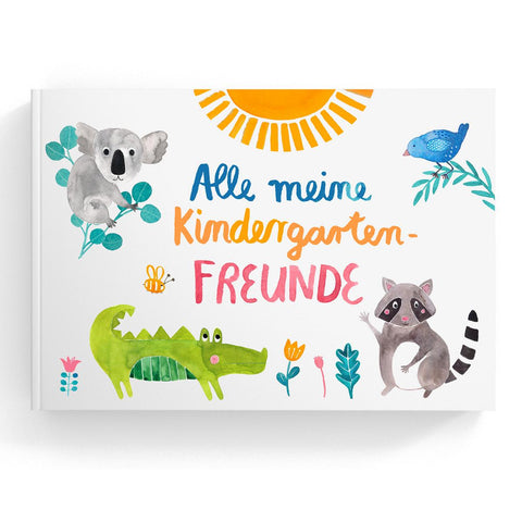 Freundschaftsbuch * Alle meine Kindergartenfreunde * Edition Wilde Tiere