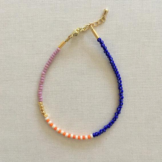 Armband LENTE - deep blue - clementine - raspberry | SAN SAN