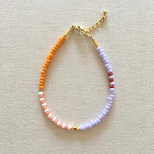 Armband LENTE - mango - strawberry cream - lilac | SAN SAN