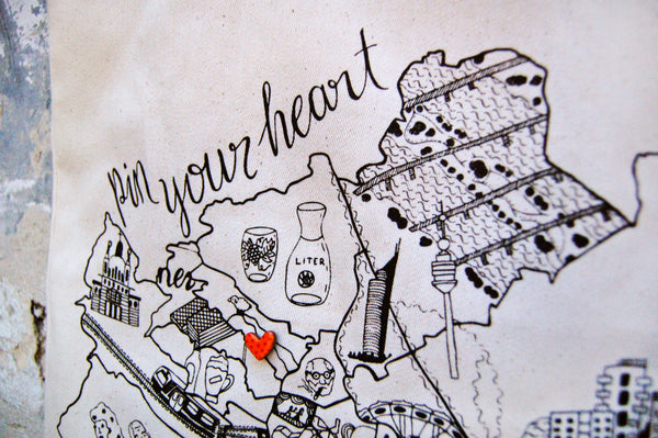 Wien - Tasche *Pin your heart*