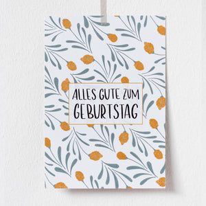 Postkarte Adalie *Alles Gute zum Geburtstag*