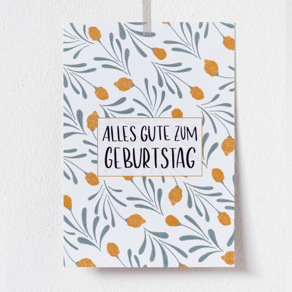 Postkarte Adalie *Alles Gute zum Geburtstag*