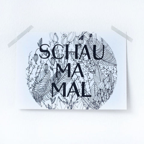 Postkarte *Schau ma mal*