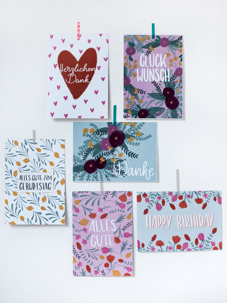 Postkarte Adalie *Happy Birthday*