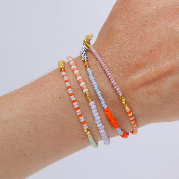 Armband LENTE - deep blue - clementine - raspberry | SAN SAN