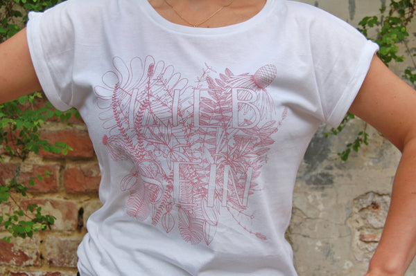 T-Shirt *Lieb sein* weiß