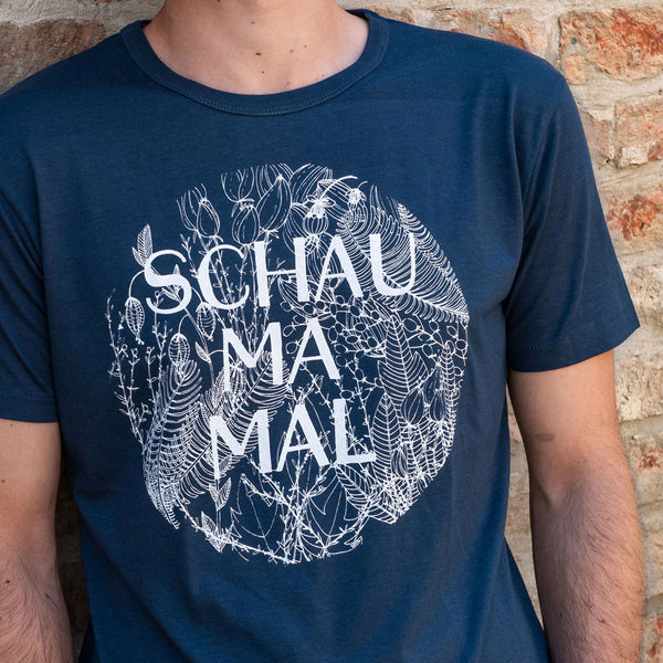 T-Shirt *Schau ma mal* denim blau