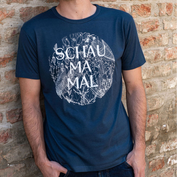 T-Shirt *Schau ma mal* denim blau