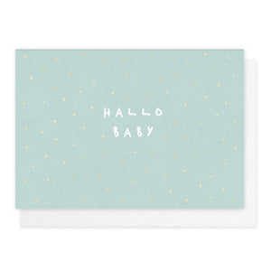 Grußkarte *Hallo Baby* zur Geburt