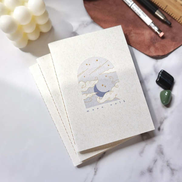 moon walk Notebook | Mondspaziergang Notizheft A5