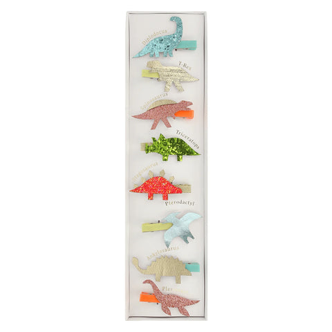 Haarspangen Set *Dino* 8 Hair Clips | Meri Meri