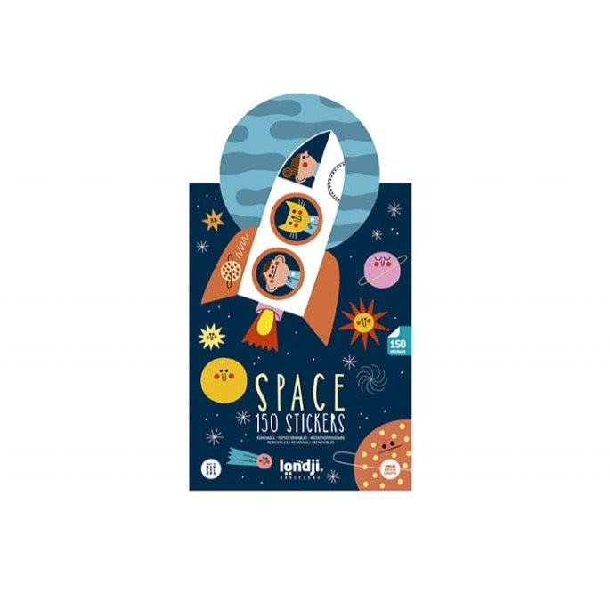 SPACE STICKERS Aufkleber Weltraum Set Londji